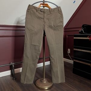 Suitsupply Green/Beige Khaki Porto Int Chino Pants 34